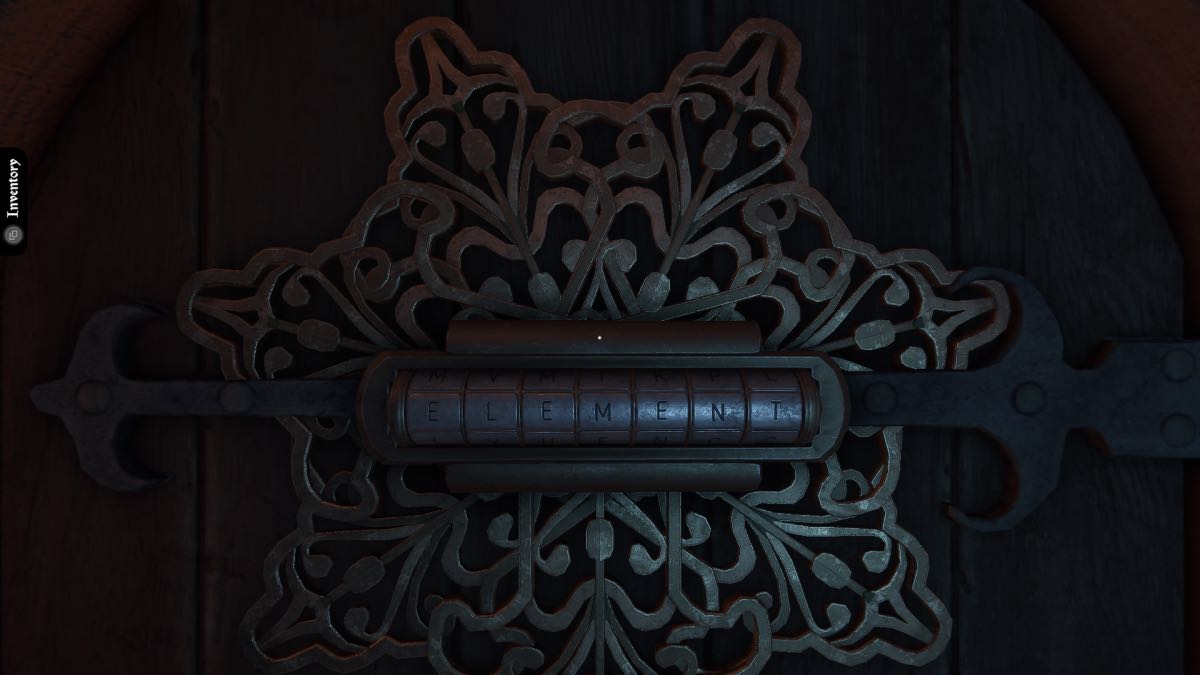 a combination lock spelling ELEMENT