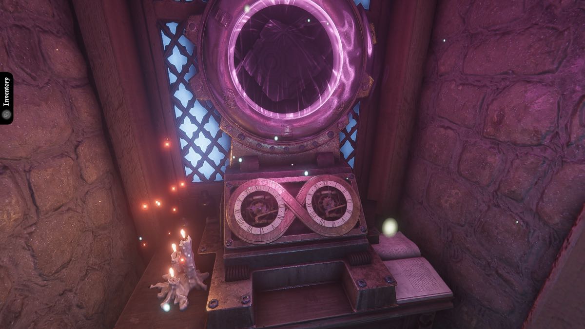 a purple clock puzzle