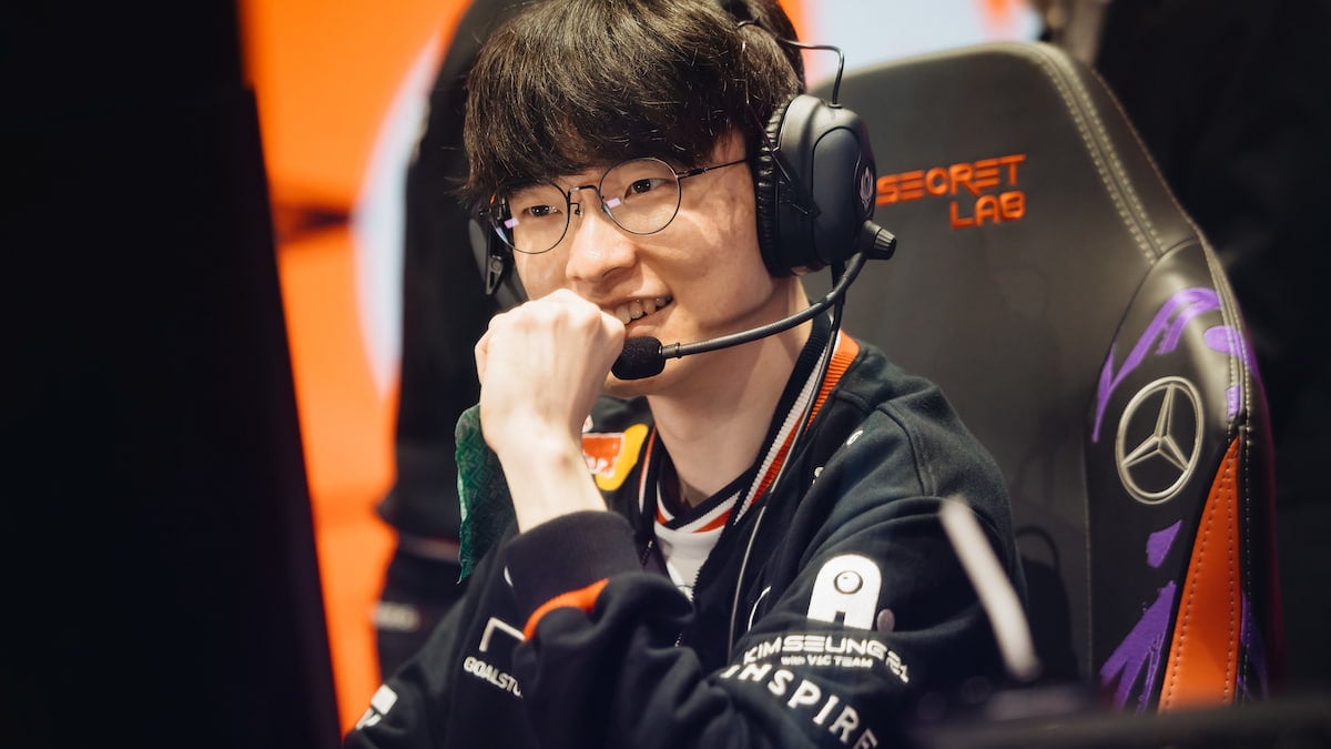 Faker of T1 competes during MSI 2025 Bracket Stage Day 8 at the Pacific Coliseum in Vancouver, Canada on July 09, 2025.