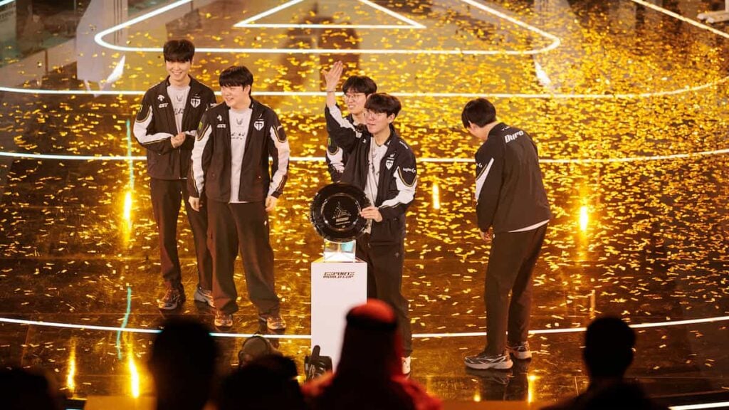Picture showing Gen.G winning the League of Legends event in the Esports World Cup 2025.