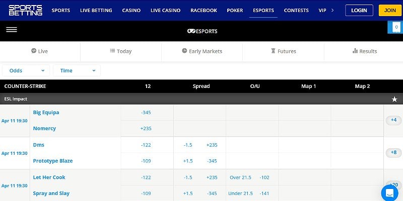 SportsBetting Sports US - CS2