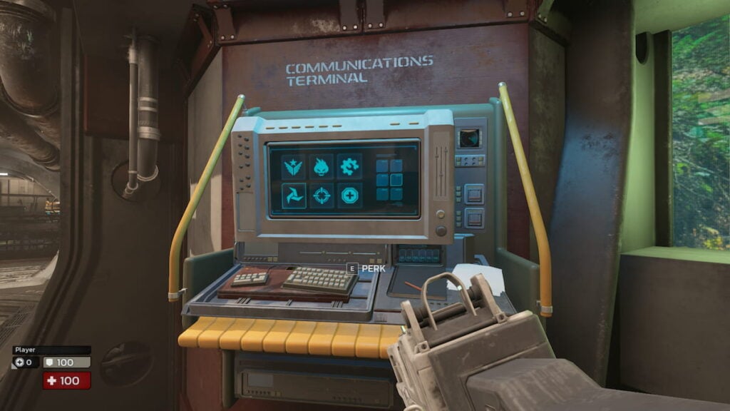 Picture showing the communication terminal for perks in Killing Floor 3.