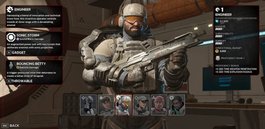 Picture showing Engineer perk in Killing Floor 3.