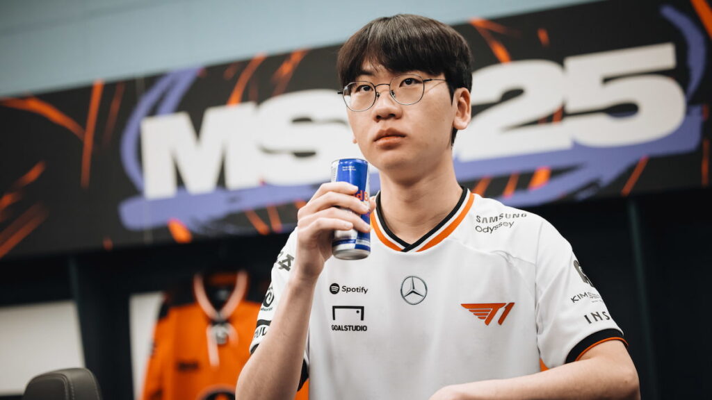 Doran of T1 seen backstage between matches during MSI 2025 Bracket Stage Day 5 at the Pacific Coliseum in Vancouver, Canada on July 05, 2025.
