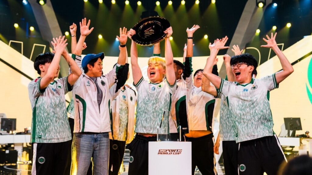 Team Falcons as the winner in OW2 EWC 2025