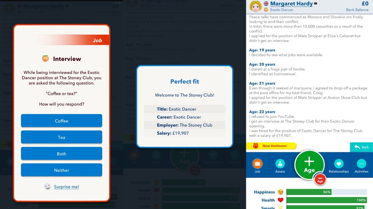 bitlife exotic dancer