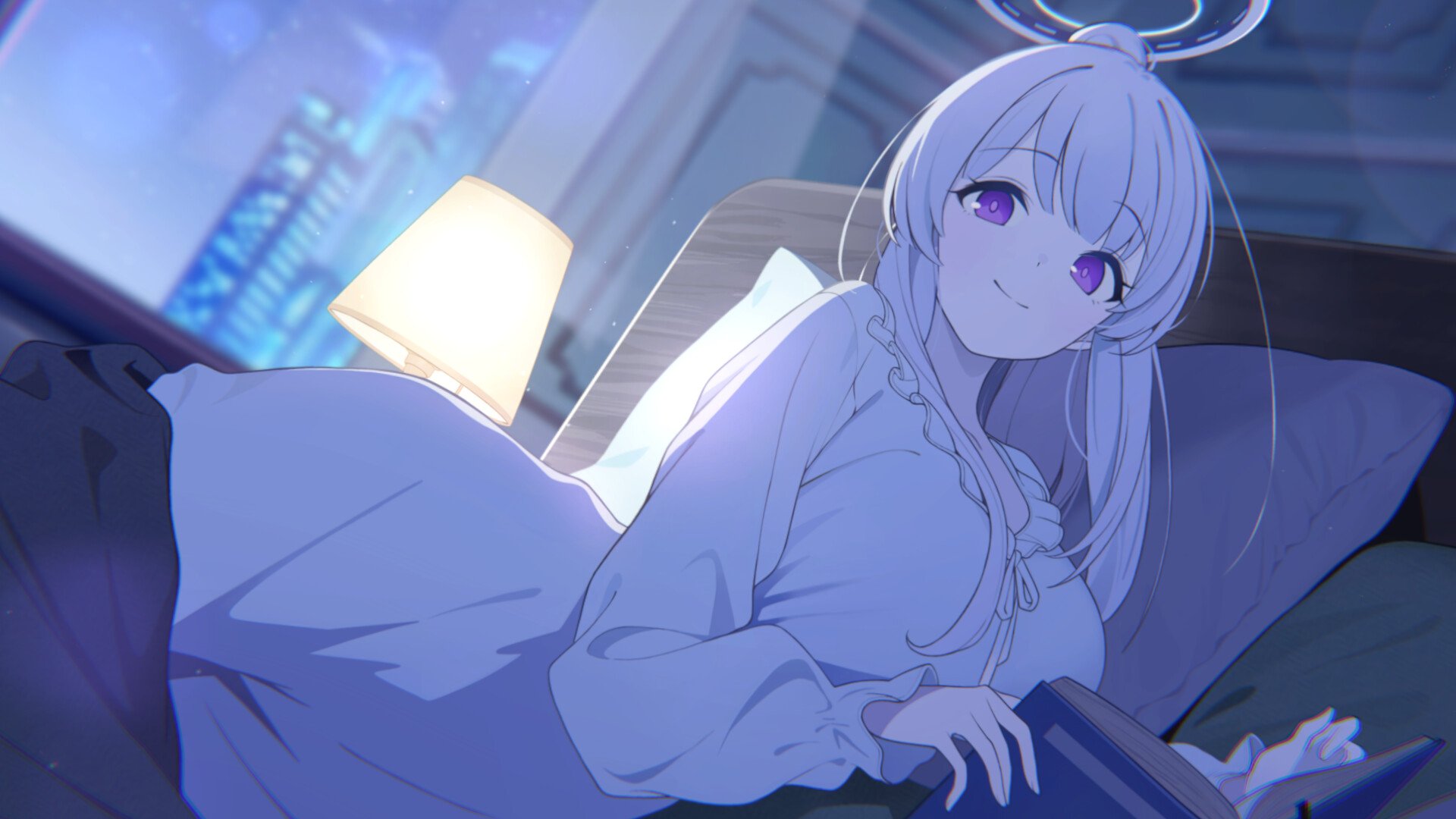 cover art featuring a character in Blue Archive.