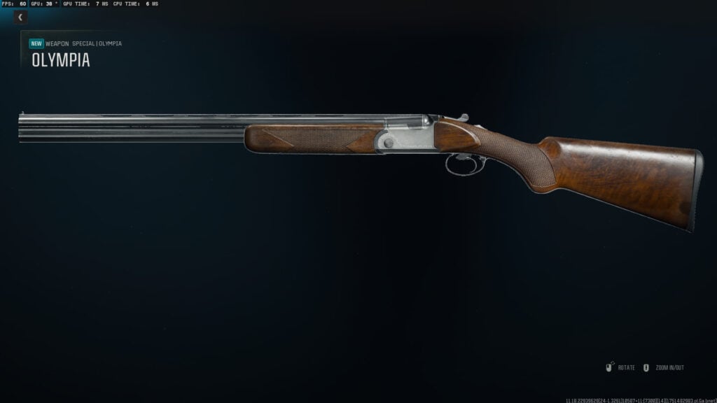 Preview of the Olympia shotgun special weapon in Black Ops 6.