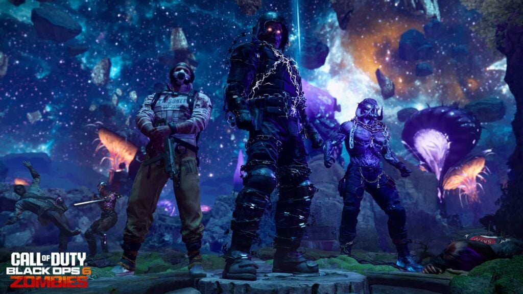 Season 4 operators in underground featured in BO6 Zombies Season 4 Reloaded image.