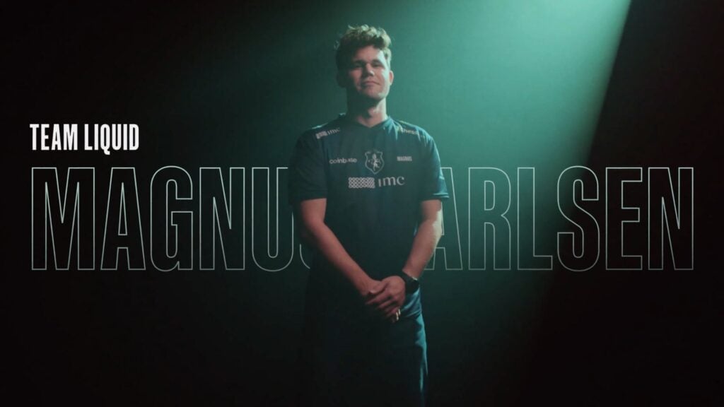Chess star Magnus Carlsen in Team Liquid introduction video.