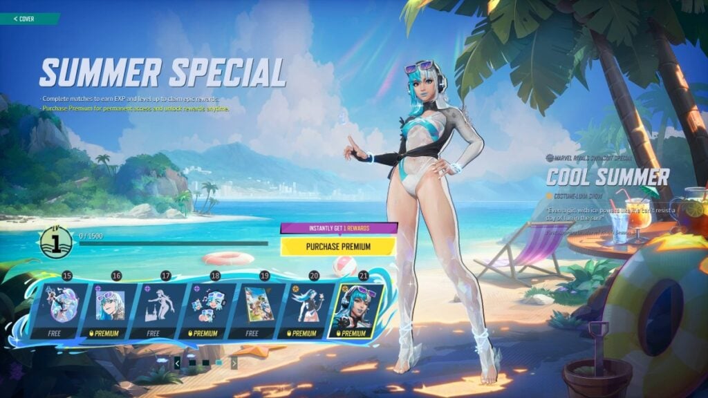 Luna Snow's Cool Summer skin in Marvel Rivals