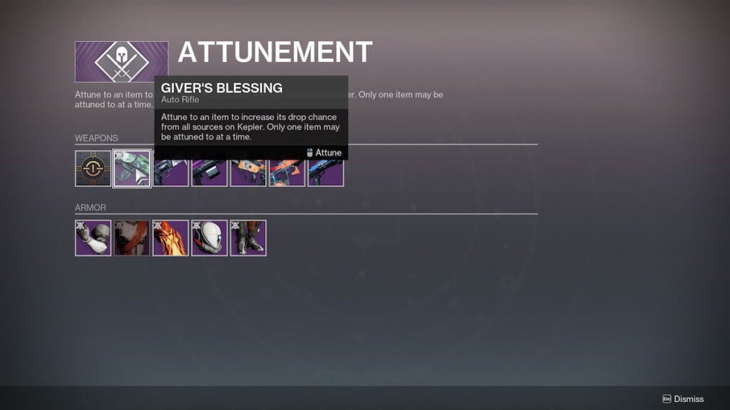 Loot attunement in Destiny 2