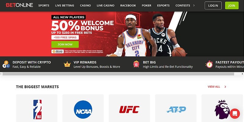 BetOnline Casino USA - Bonus