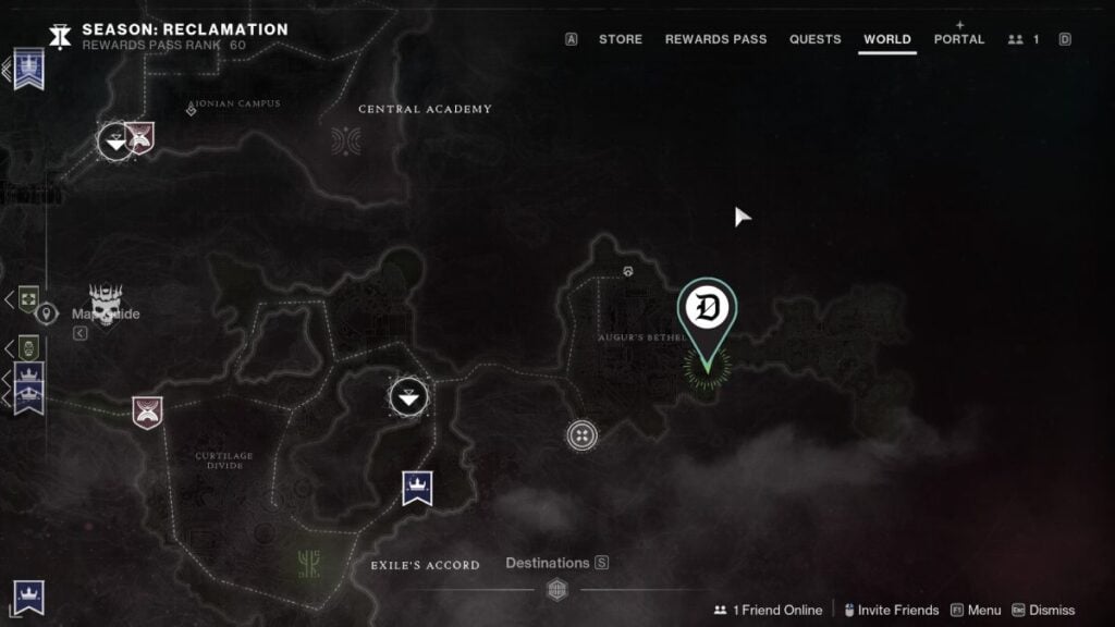 Rapid Hit catalyst's first part location in Destiny 2