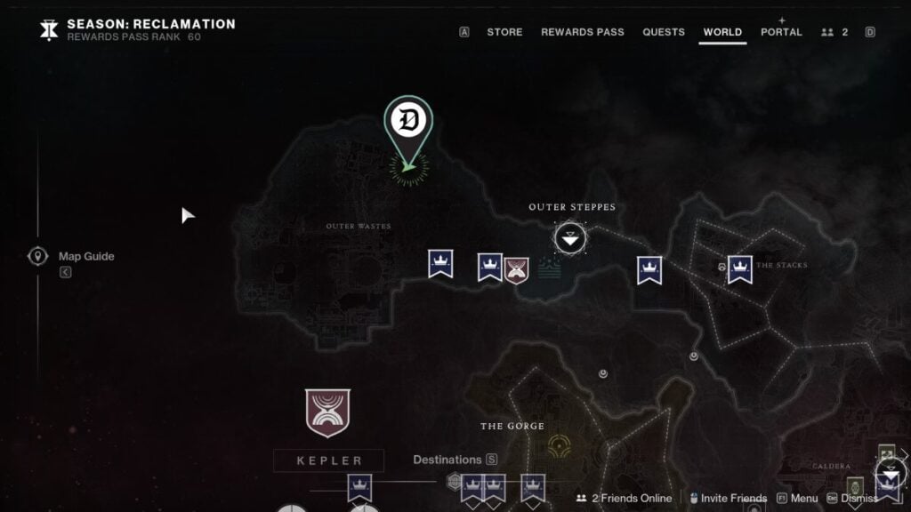 Subsistence catalyst third part location in Destiny 2