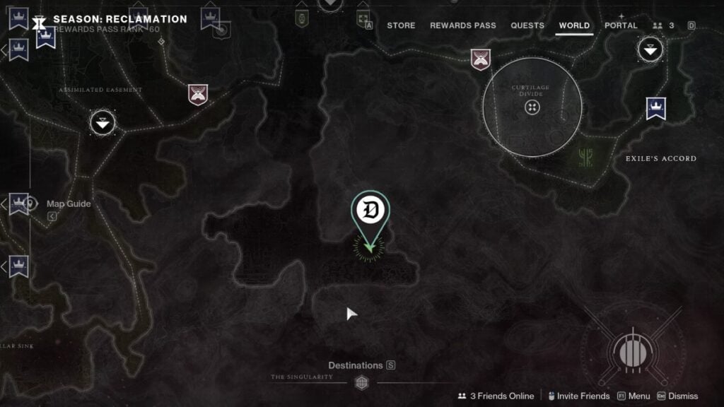 Transcendent Zen catalyst third part location in Destiny 2