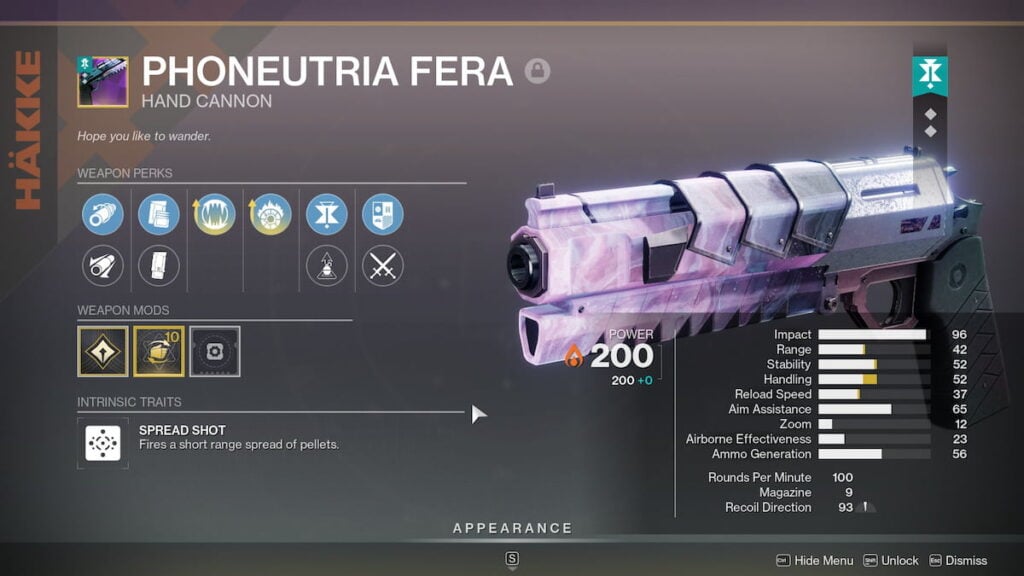 Phoneutria Fera Holofoil in Destiny 2