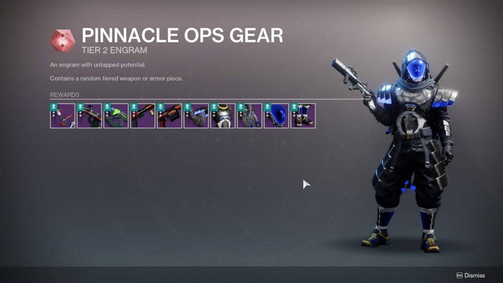 Pinnacle Ops gear in Destiny 2