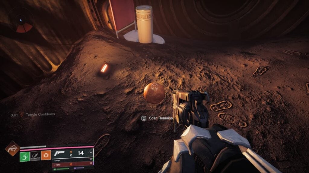 Remains in the contained room in Destiny 2