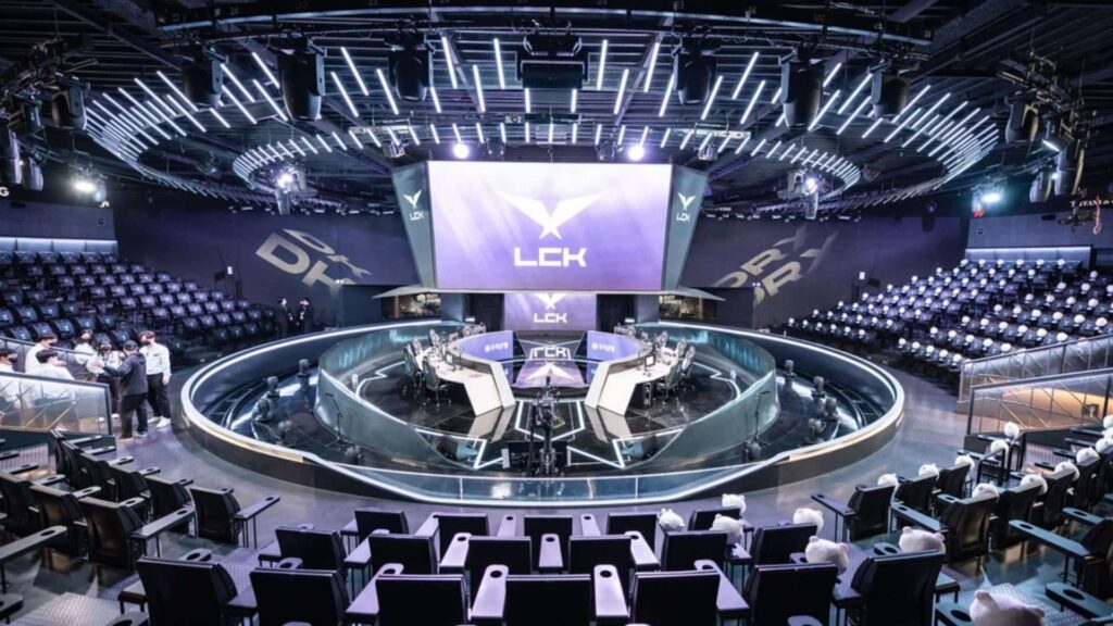 The LCK Arena at the LoL Park in Seoul, South Korea.