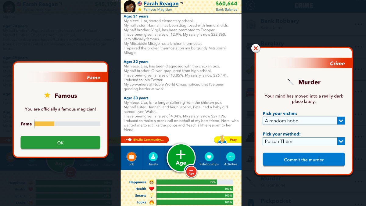 murdering people in bitlife