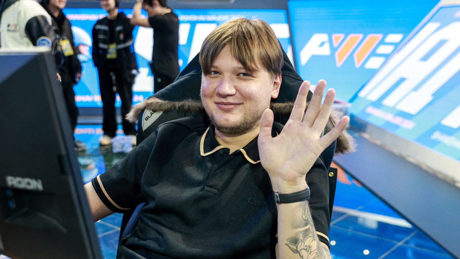 S1mple present at the Perfect World CS2 Shanghai Major.