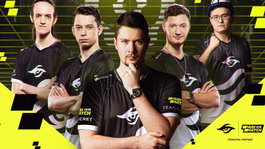 Team Secret roster sponsored by Parimatch