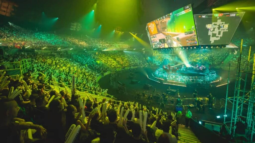 VCT Lock In crowd at the venue in Brazil.