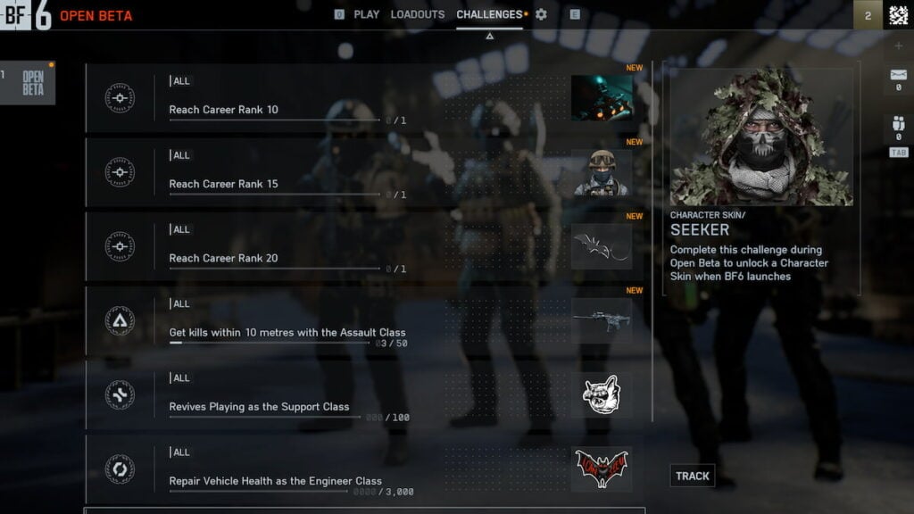 Picture showing challenges in Battlefield 6.