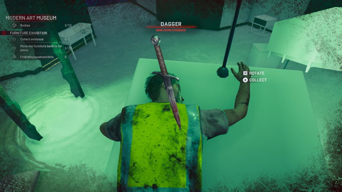 dead body on white furniture