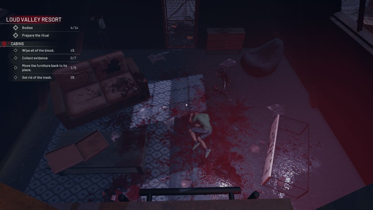 body in the cabin