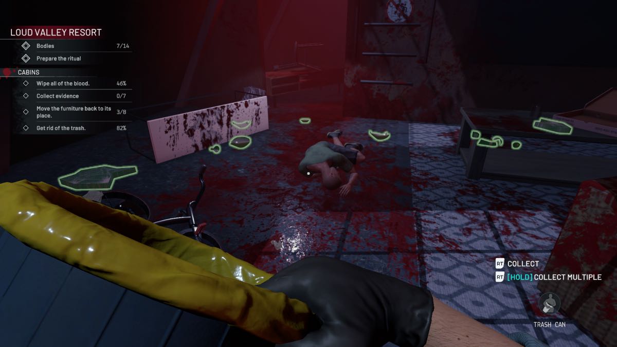 body on the floor