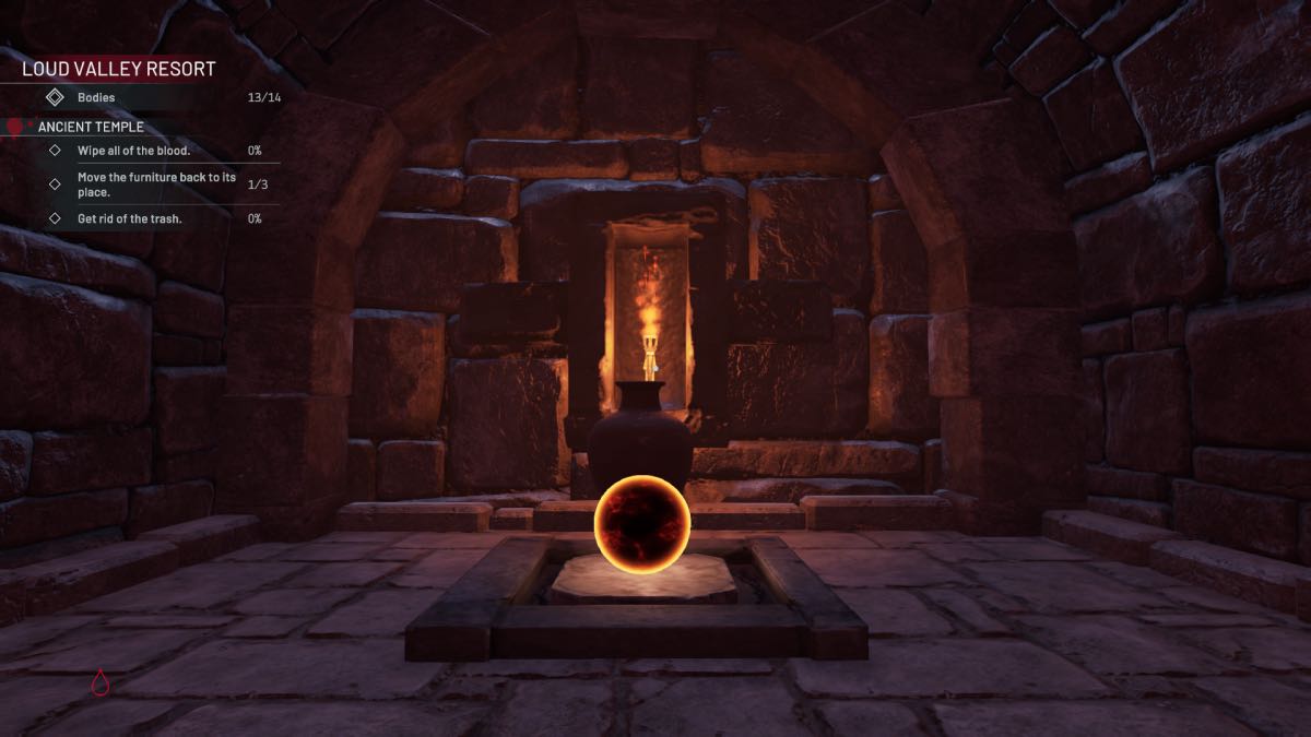 orb in ancient temple