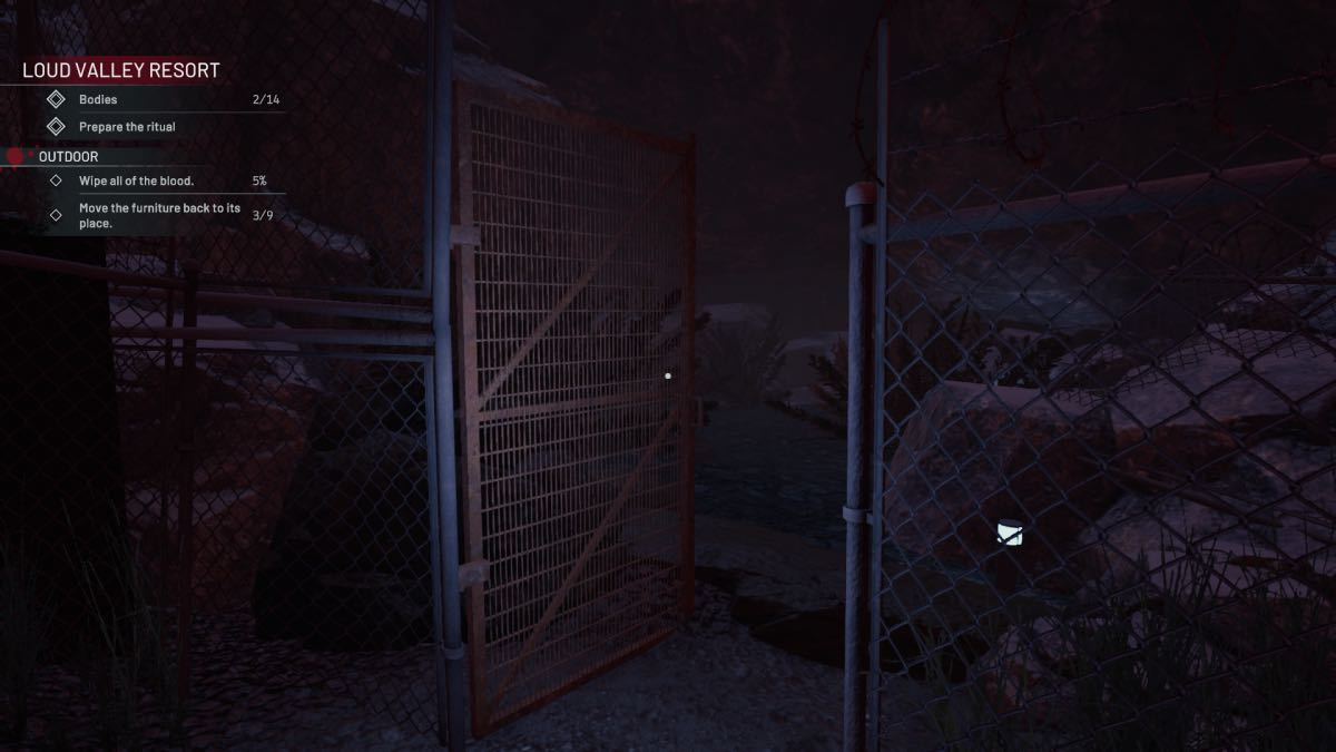 open gate to secret area