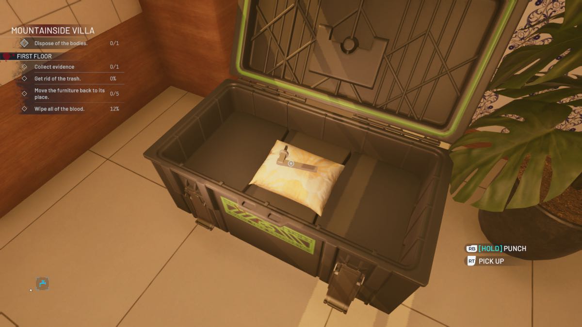 case in bathroom