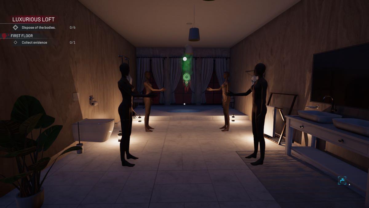 room with mannequins and dreamcatcher