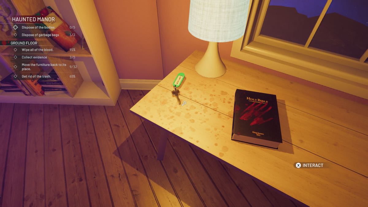 key on table