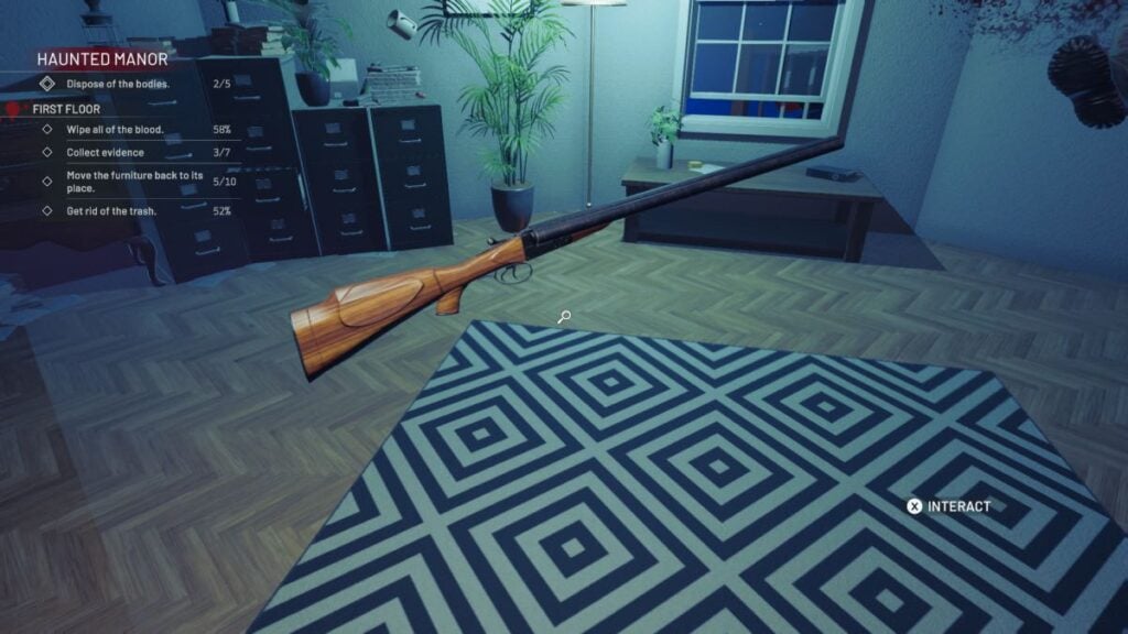 shotgun in room