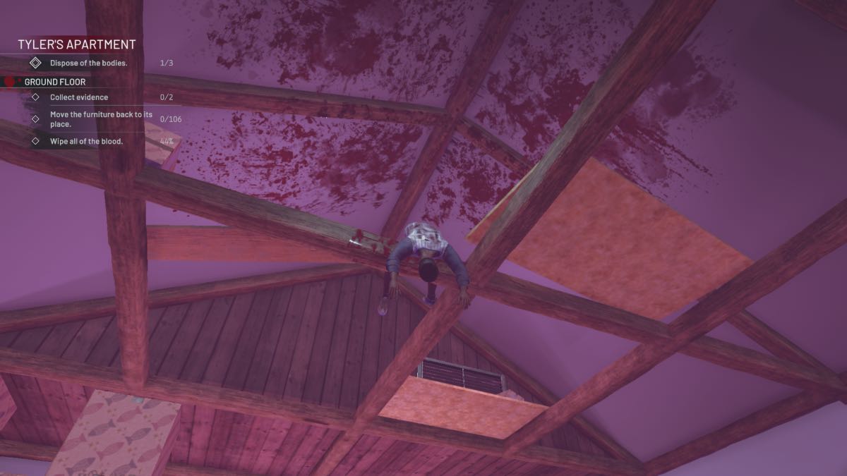 body on the beams