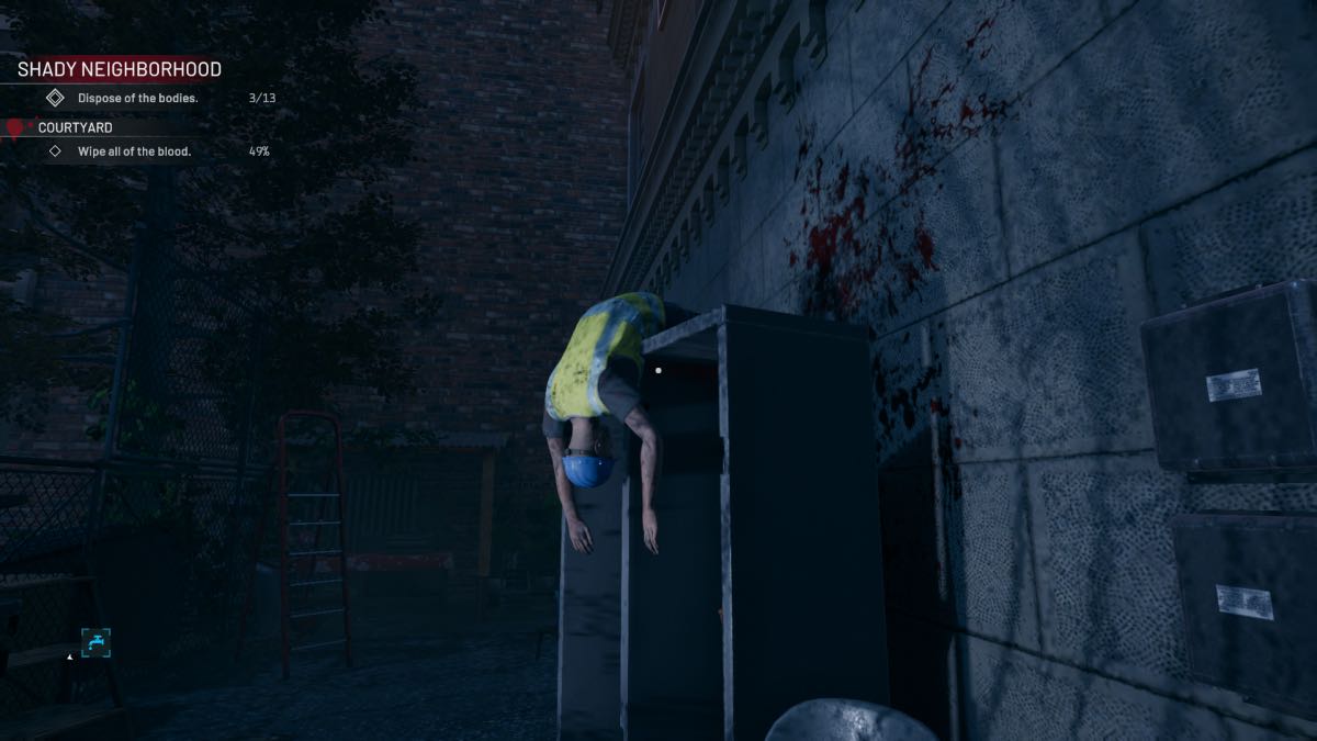 crime scene cleaner body on a locker