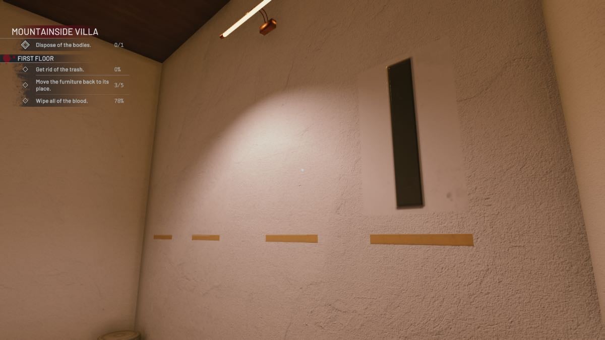 Code clue on wall