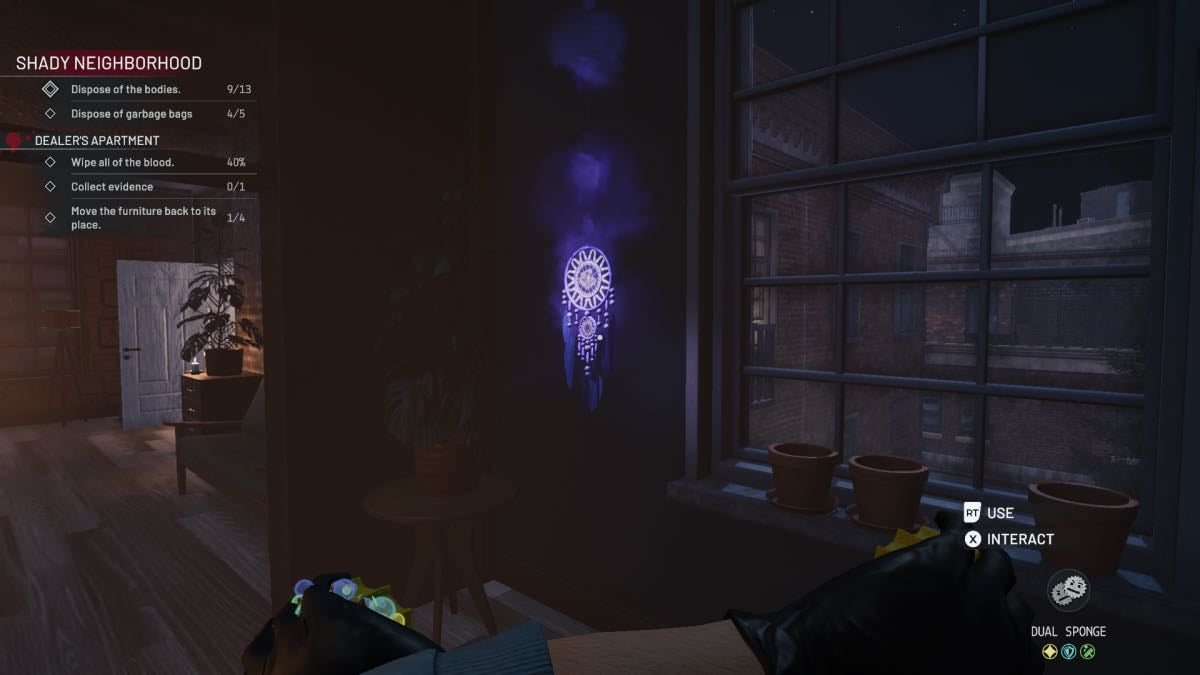 crime scene cleaner dreamcatcher in dealer apartment
