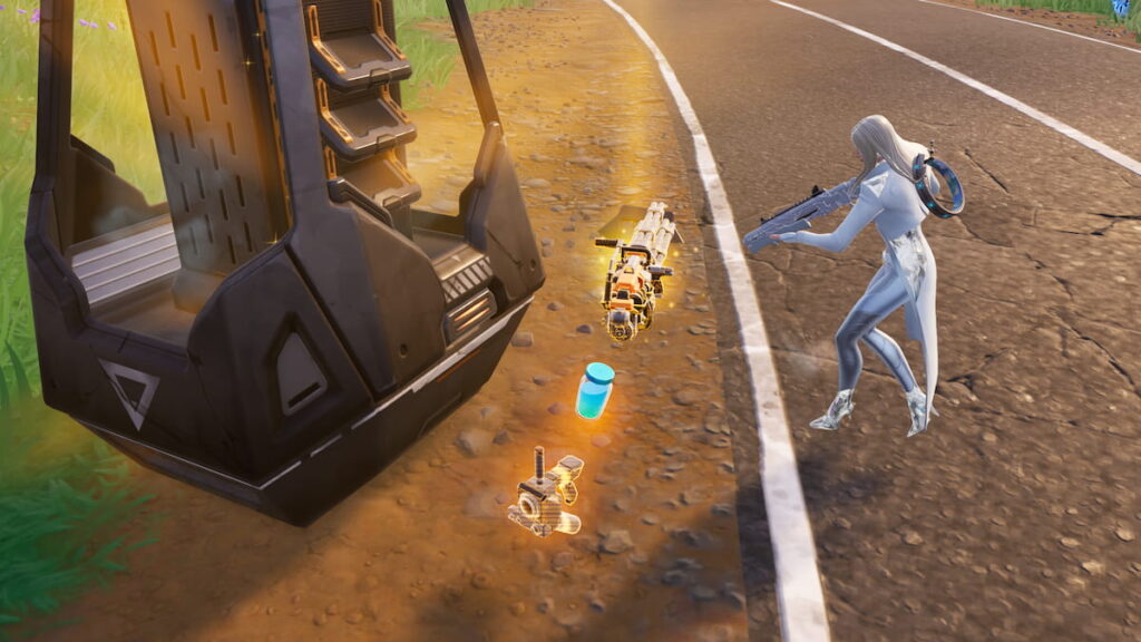 Picture showing player collecting Precision Air Strike in Fortnite.