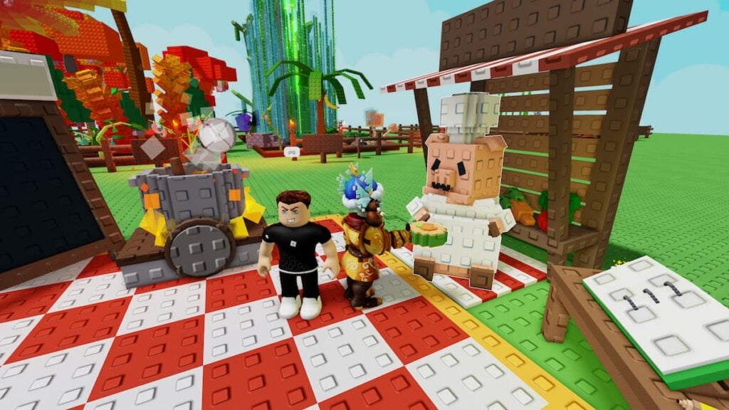 Picture showing Sushi and a player in Grow a Garden.