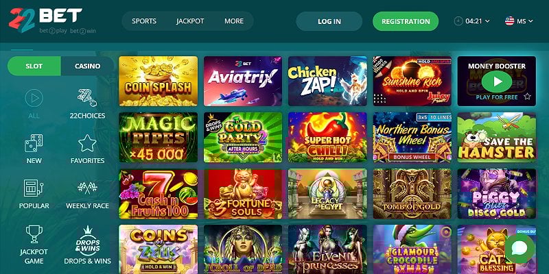 22Bet Casino MY