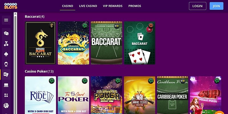 Super Slots Casino US - Baccarat
