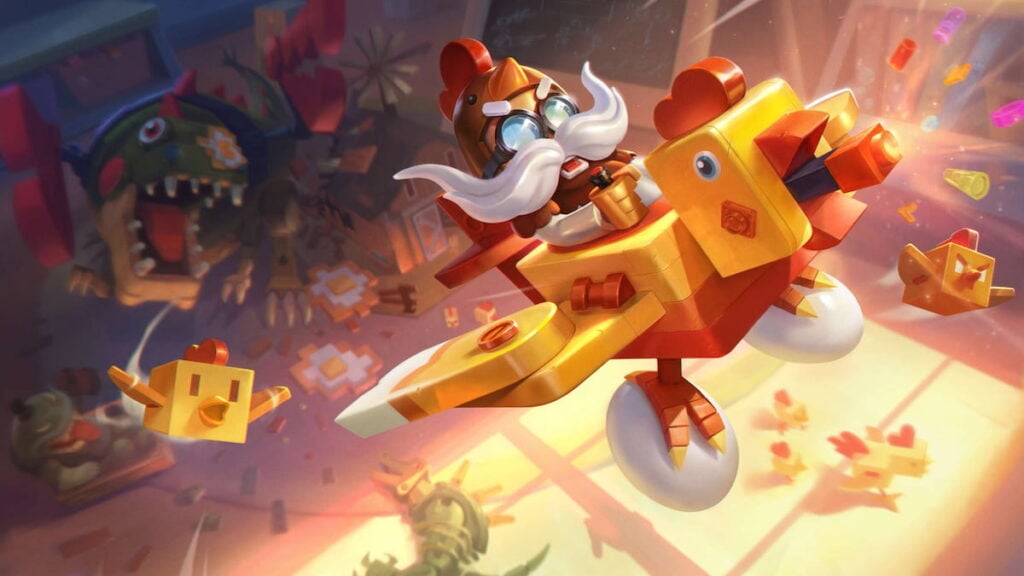 Picture showing the Block Toy Corki skin in League of Legends.
