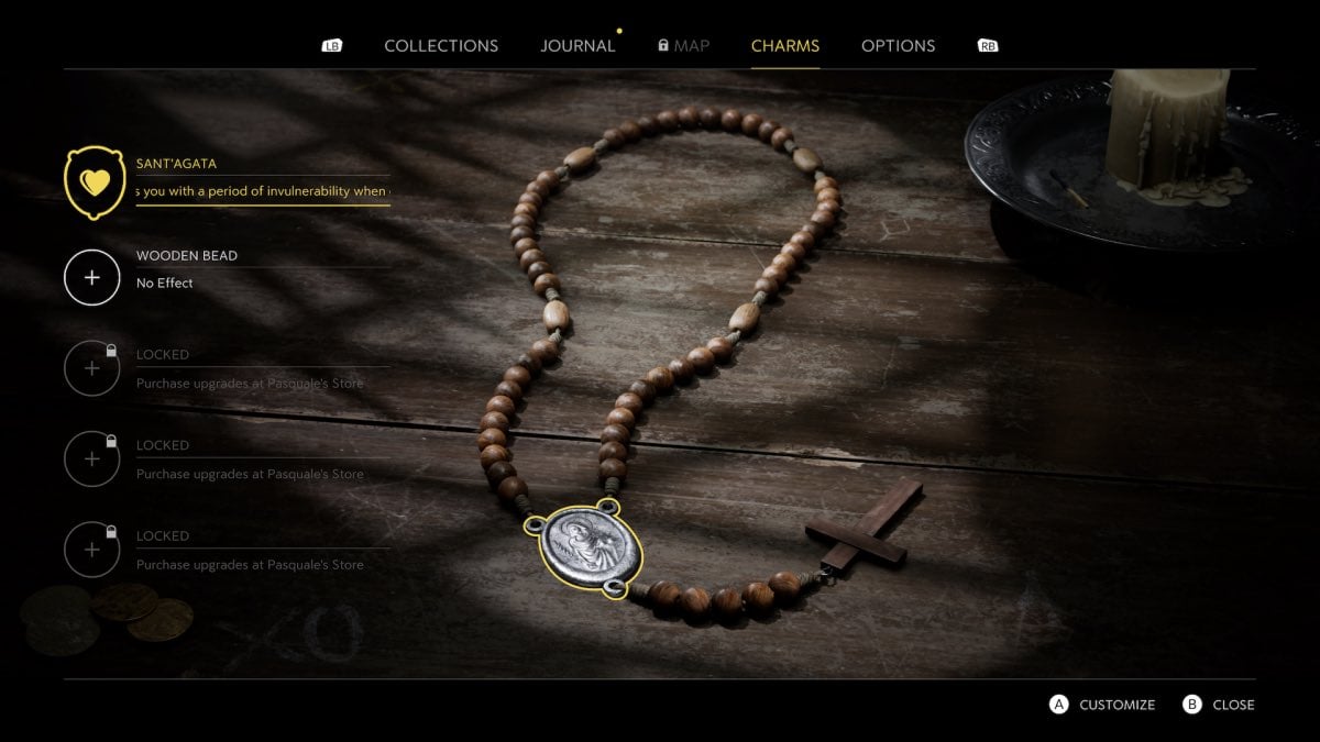 equipping charms in mafia the old country