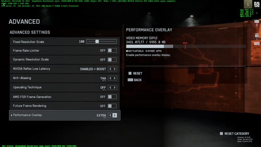 How to enable FPS counter in Battlefield 6