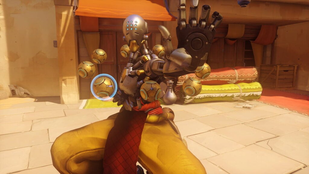 Picture showing Zenyatta in Overwatch 2.
